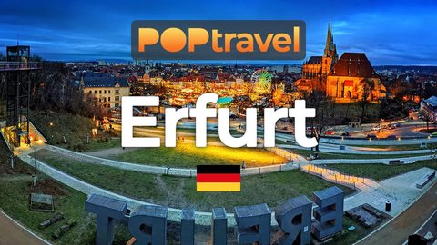 ERFURT, Germany 🇩🇪 - Winter Tour 2023 - 4K 60FPS - Walking Tour in Germany