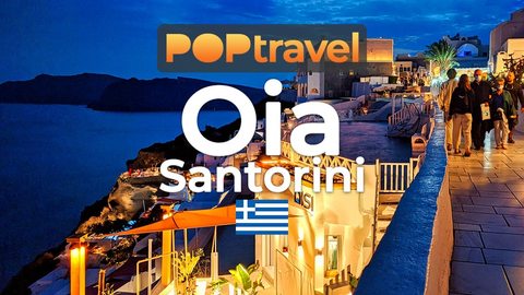 Walking in OIA / Santorini (Greece)🇬🇷-- Promenade After Sunset - 4K 60fps (UHD) - Walking Tour in Greece