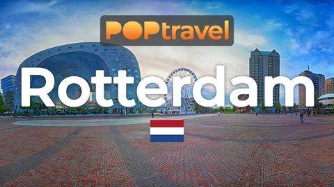Walking in ROTTERDAM / Netherlands 🇳🇱- City Tour - 4K 60fps (UHD) - Walking Tour in Netherlands