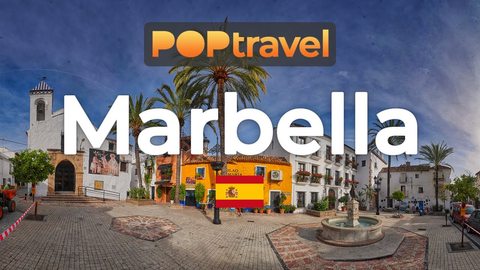 Walking in MARBELLA / Spain 🇪🇸- Historic Center and Beach Tour - 4K 60fps (UHD) - Walking Tour in Spain