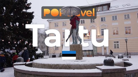 TARTU, Estonia 🇪🇪 - City Center on a Winter Day - 4K 60fps - Walking Tour in Estonia