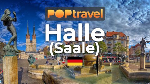 Walking in HALLE (Saale) / Germany 🇩🇪 - 4K 60fps (UHD) - Walking Tour in Germany