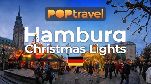 Walking in HAMBURG / Germany 🇩🇪- Christmas Lights - 4K 60fps (UHD) - Walking Tour in Germany