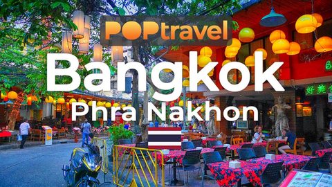 Walking in BANGKOK / Thailand 🇹🇭- Phra Nakhon - 4K 60fps (UHD) - Walking Tour in Thailand