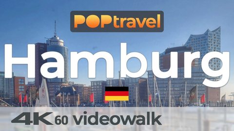 Walking in HAMBURG / Germany - Central City - 4K 60fps (UHD) - Walking Tour in Germany