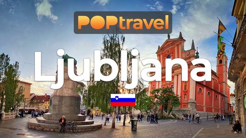 LJUBLJANA, Slovenia 🇸🇮 - City Center - 4K 60fps (UHD) - Walking Tour in Slovenia