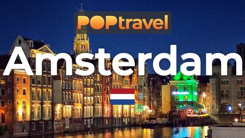 Walking in AMSTERDAM / Netherlands 🇳🇱- Summer Twilight - 4K 60fps (UHD) - Walking Tour in Netherlands