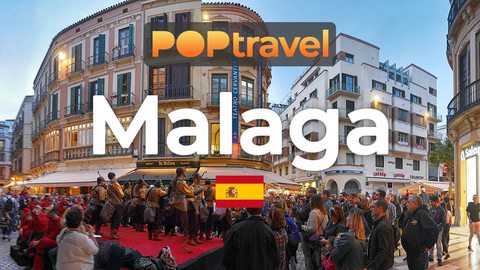 Walking in MALAGA / Spain 🇪🇸- Carnival Evening - 4K 60fps (UHD) - Walking Tour in Spain