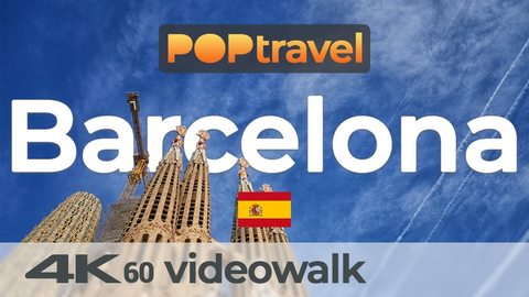 Walking in BARCELONA - Port, Ramblas to Sagrada Familia - 4K 60fps (UHD) - Walking Tour in Spain