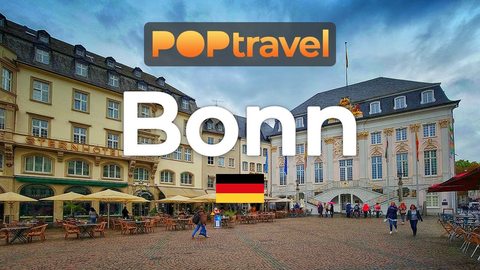 Walking in BONN / Germany 🇩🇪- Rainy Day in the Center - 4K 60fps (UHD) - Walking Tour in Germany