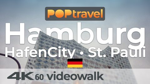 Walking in HAMBURG / Germany - HafenCity to St. Pauli - 4K 60fps (UHD) - Walking Tour in Germany