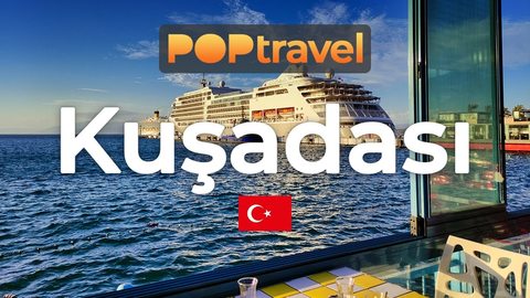 KUSADASI / Turkey 🇹🇷- Downtown to Castle Island - 4K 60fps (UHD) - Walking Tour in Turkey