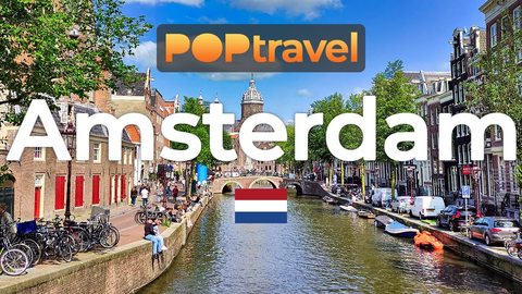 AMSTERDAM, Netherlands 🇳🇱 - Summer Walk - 4K 60fps - Walking Tour in Netherlands