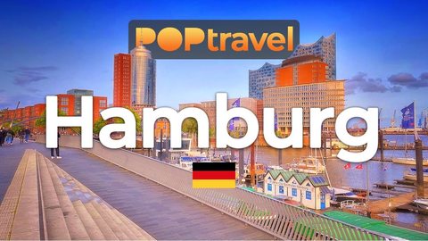 HAMBURG, Germany - 4K HDR walking tour with captions - Walking Tour in Germany