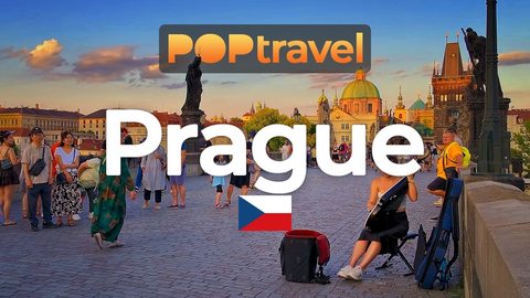 PRAGUE, Czech Republic - Evening Tour - 4K HDR with captions - Walking Tour in Czechia